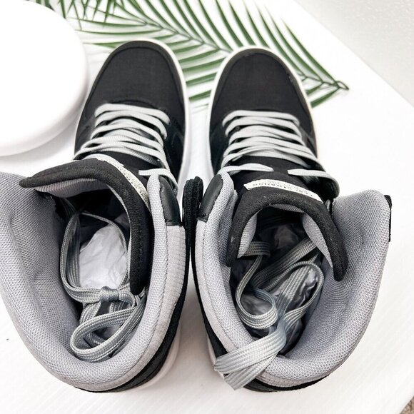 Levi's BB Hi Men's Black/Gray Round Toe Lace Up High-Top Sneakers Size 12M NWB - Picture 9 of 14